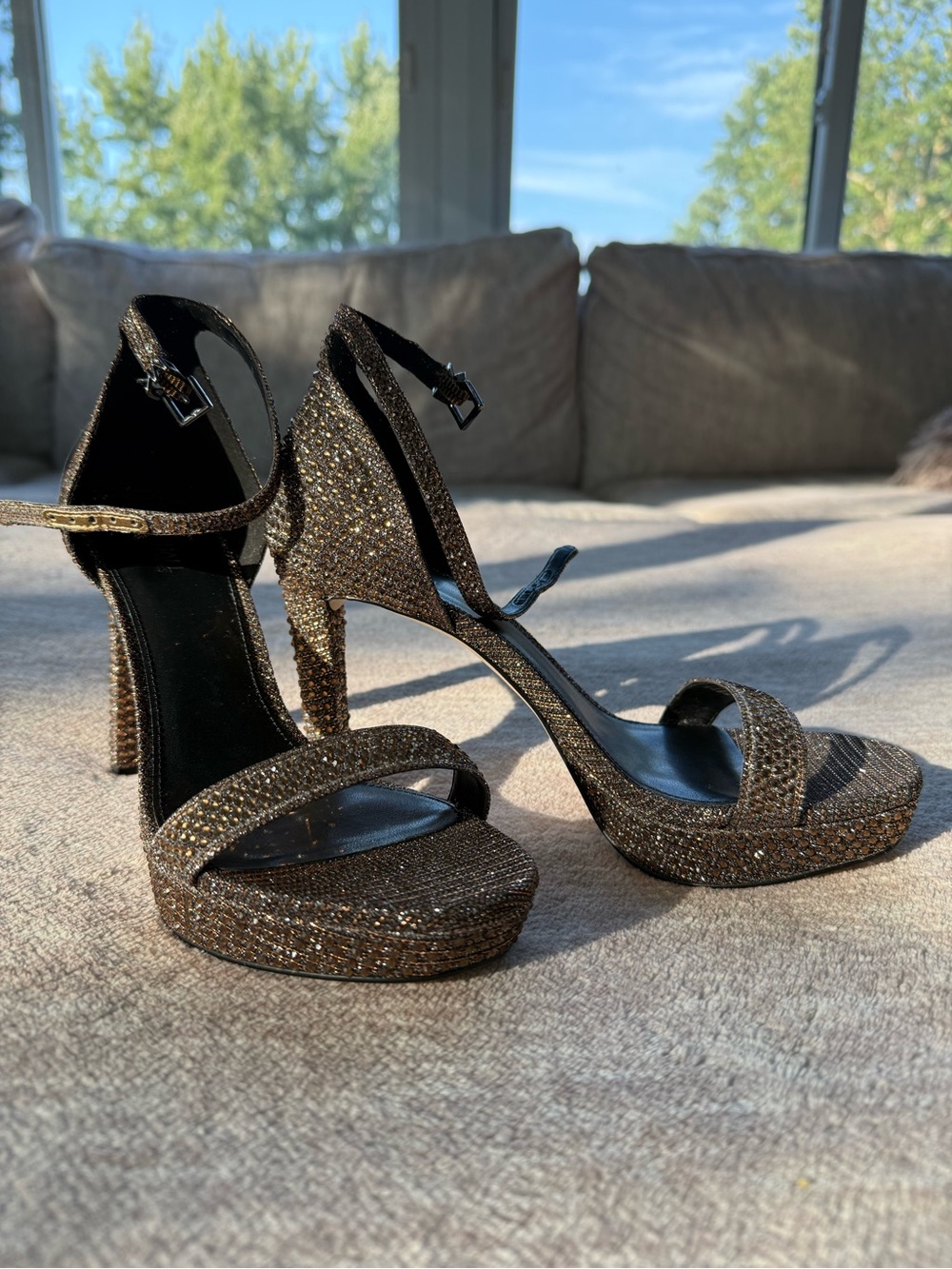 NIB Michael Kors Margot Platform Bronze Heels